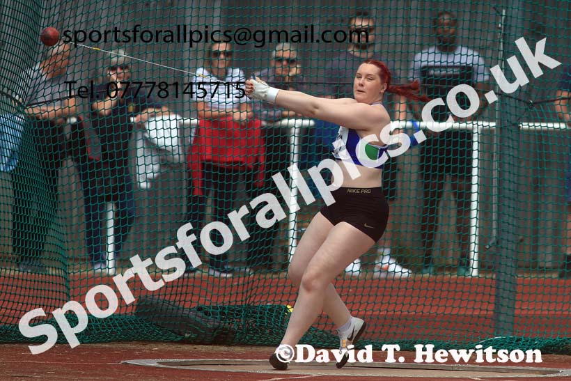 Senior Womens hammer, 2024 Northern Senior and Under-20s Track and Field Champs, Middlesbrough.  Photo: David T. Hewitson/Sports for All Pics